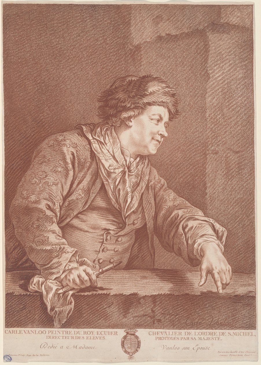 Carle Van Loo af the Elder Gilles Demarteau after Carle Van Loo
