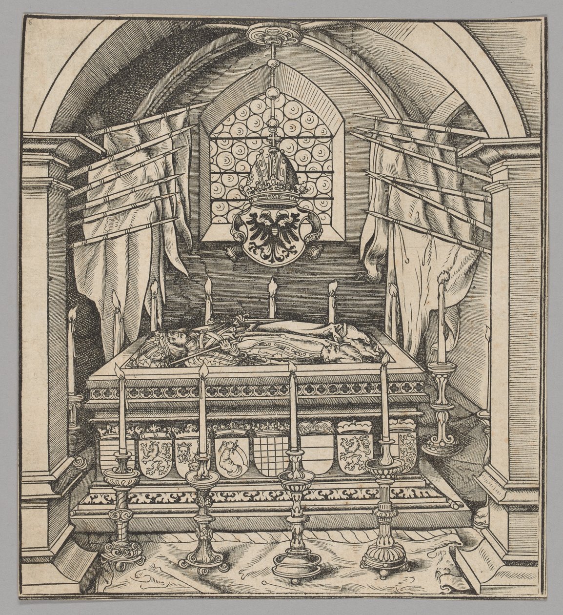 Gruftblatt, planche 24 fra Historiske scener fra kejser Maximilian I