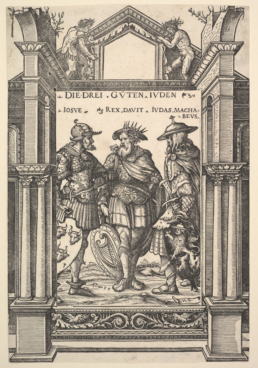 De tre jødiske helte, fra helte og heltinder, 1516. af the Elder Hans Burgkmair