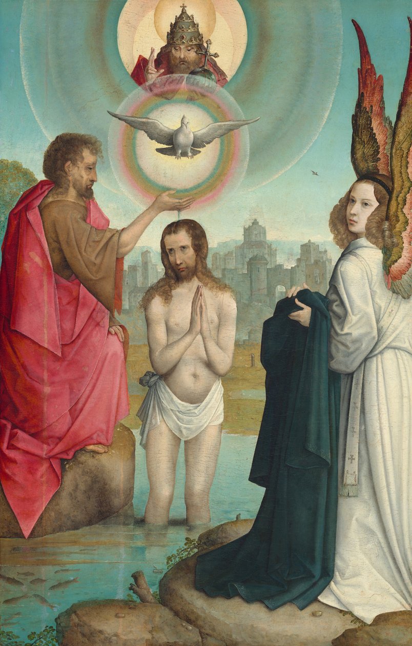 Kristi dåb, ca. 15081519. af the Elder Juan de Flandes