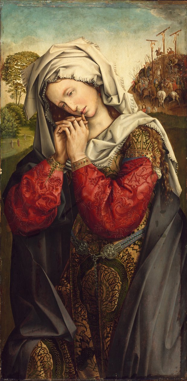 Hollandsk: Marie-Madeleine Den sørgende Maria Magdalene af Unknown artist