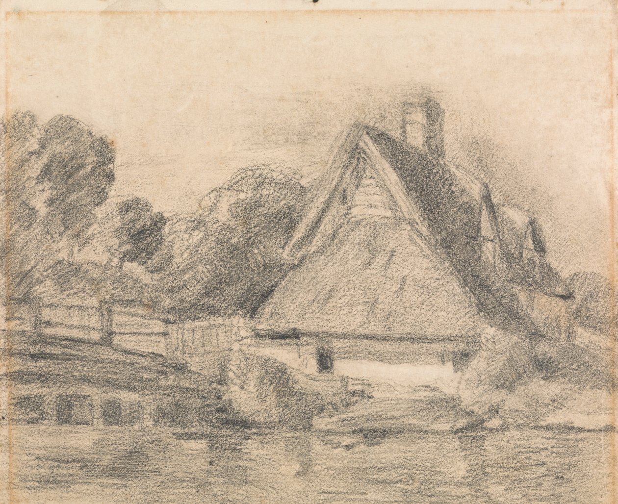 Flatford Cottage af unknown artist
formerly John Constable