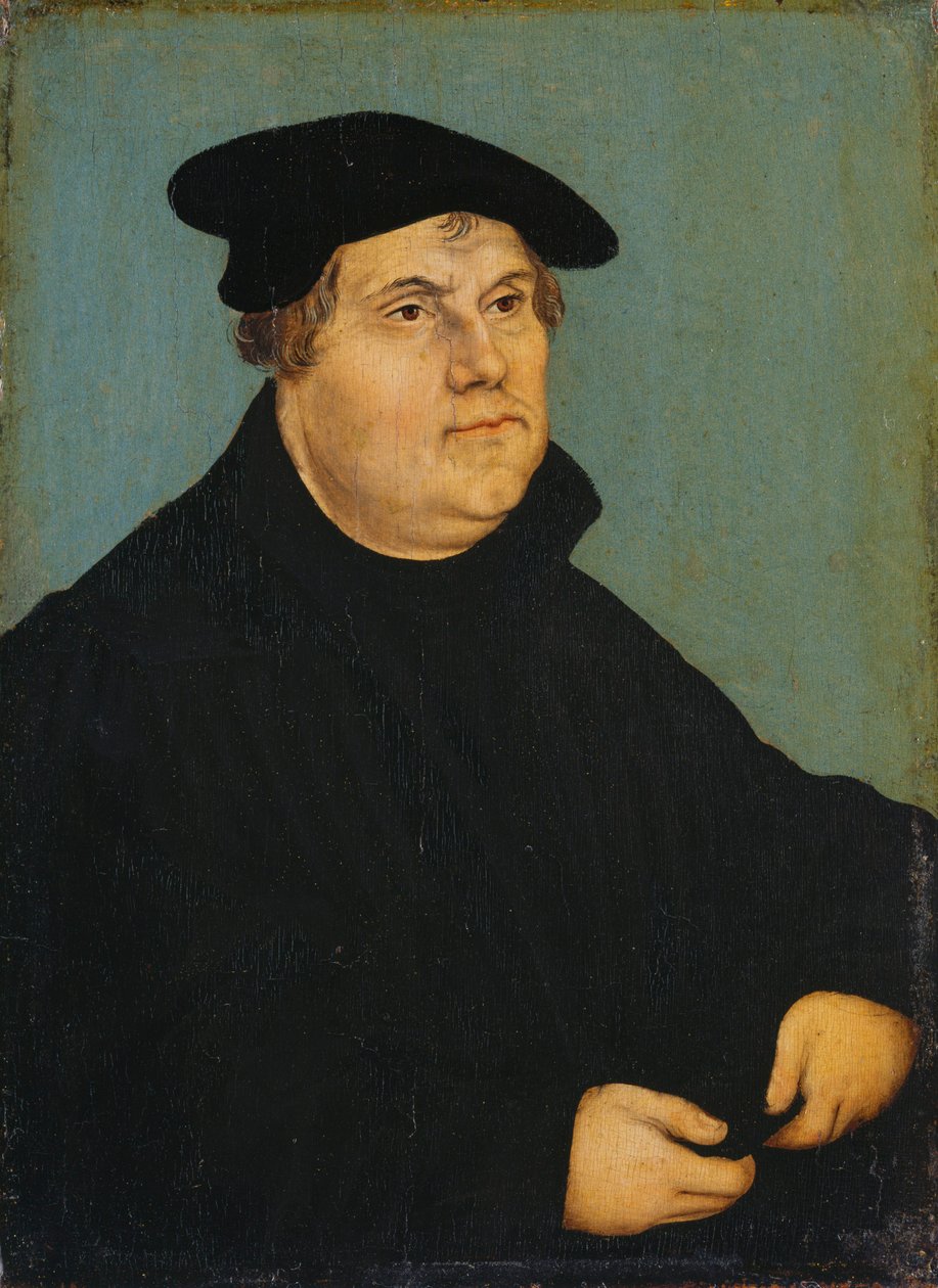 Portræt af Martin Luther af workshop of Lucas Cranach the Elder