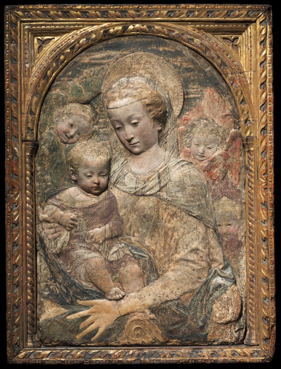 Madonna og barn af workshop of Antonio Rossellino