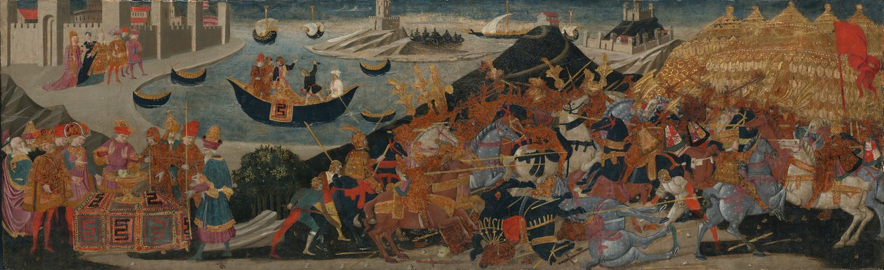 Slaget ved Pharsalus og Pompejus død, 145560 af workshop of Apollonio di Giovanni