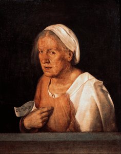 La Vecchia (Den gamle kvinde) efter 1505 (olie på lærred)