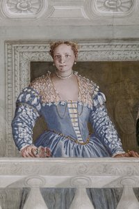 Donna Barbaro og hendes sygeplejerske, Hall of Olympus, detalje på 2632651 af Veronese