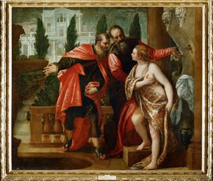 Susannah og de ældre (maleri på lærred) af (1528-88) Veronese
