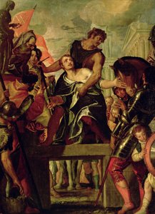 Martyrium of St. Menas (d.c.300) (olie på lærred) af Veronese