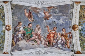 Kærlighedens domstol, den ægteskabelige kærligheds rum af Veronese