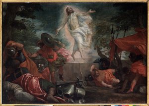 The Resurrection, ca. 1580 (olie på lærred) af Veronese