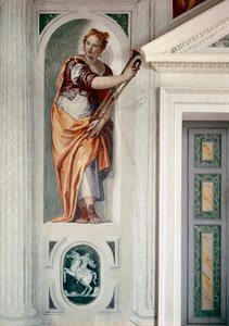 Trompetisten. Maleri af Paolo Caliari kaldet Paolo Veronese (1528-1588), ca. 1561. Fresco. Maser (Treviso), Villa Barbaro af Veronese