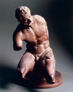Mand nøgen, ca. 1572, af Giambologna (1529-1608), terracotta skulptur, 38,5 cm af Giambologna
