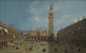 Piazza San Marco, ca. 1730 (olie på lærred) af Canaletto
