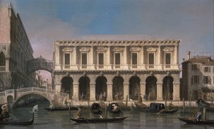 Sukkenes bro (olie på lærred) af Canaletto