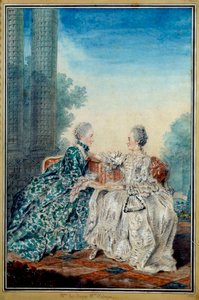 Portræt af Madame de Breget og Madame d