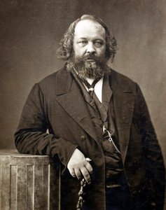 Portræt af Michel Bakounine (Bakunin) (1814-1876), russisk anarkist"" Portræt af Mikhail Alexandrovich Bakunin (1814-1876) af Nadar, Gaspard-Felix (1820-1910), ca. 1860 - Albuminfoto - Privat samling