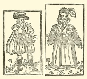 Illustration til The Roxburghe Ballads (træsnit) af (after) English School
