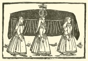 Illustration til The Roxburghe Ballads (træsnit) af (after) English School
