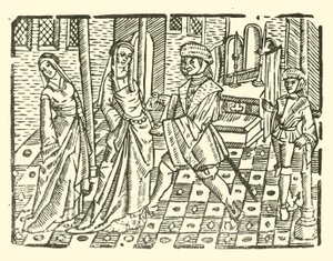 Illustration til The Roxburghe Ballads (træsnit) af (after) English School