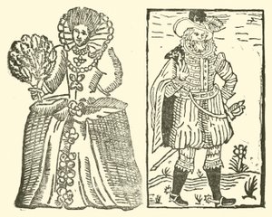 Illustration til The Roxburghe Ballads (træsnit) af (after) English School