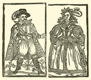 Illustration til The Roxburghe Ballads (træsnit) af (after) English School