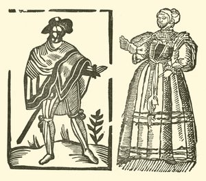 Illustration til The Roxburghe Ballads (træsnit) af (after) English School