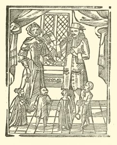 Illustration til The Roxburghe Ballads (træsnit) af (after) English School