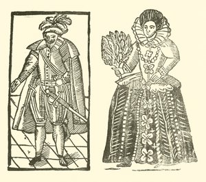Illustration til The Roxburghe Ballads (træsnit) af (after) English School