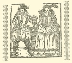 Illustration til The Roxburghe Ballads (træsnit) af (after) English School