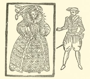 Illustration til The Roxburghe Ballads (træsnit) af (after) English School