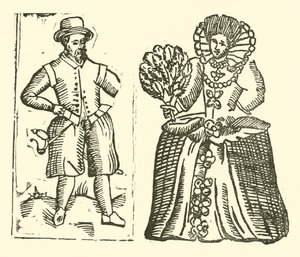 Illustration til The Roxburghe Ballads (træsnit) af (after) English School