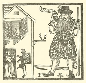 Illustration til The Roxburghe Ballads (træsnit) af (after) English School