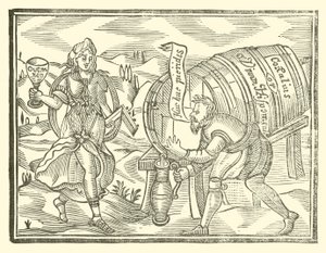 Illustration til The Roxburghe Ballads (træsnit) af (after) English School