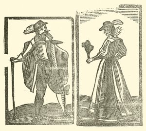 Illustration til The Roxburghe Ballads (træsnit) af (after) English School