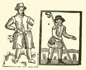 Illustration til The Roxburghe Ballads (træsnit) af (after) English School