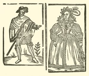 Illustration til The Roxburghe Ballads (træsnit) af (after) English School