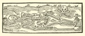 Illustration til The Roxburghe Ballads (træsnit) af (after) English School