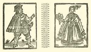 Illustration til The Roxburghe Ballads (træsnit) af (after) English School