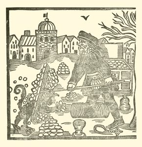 Illustration til The Roxburghe Ballads (træsnit) af (after) English School
