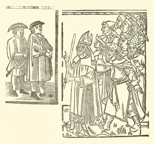 Illustration til The Roxburghe Ballads (træsnit) af (after) English School