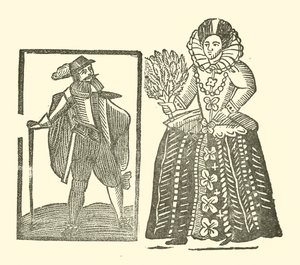 Illustration til The Roxburghe Ballads (træsnit) af (after) English School