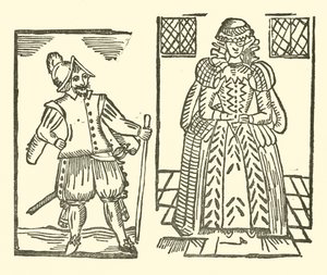 Illustration til The Roxburghe Ballads (træsnit) af (after) English School