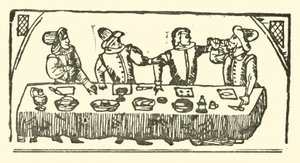 Illustration til The Roxburghe Ballads (træsnit) af (after) English School