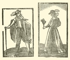 Illustration til The Roxburghe Ballads (træsnit) af (after) English School