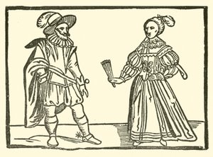 Illustration til The Roxburghe Ballads (træsnit) af (after) English School