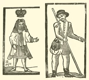 Illustration til The Roxburghe Ballads (træsnit) af (after) English School