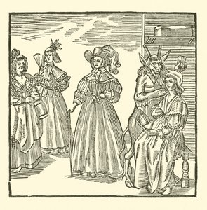 Illustration til The Roxburghe Ballads (træsnit) af (after) English School