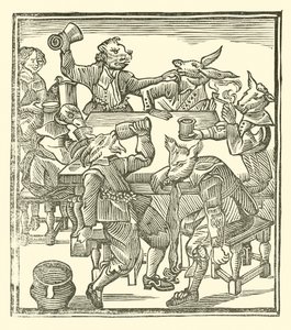 Illustration til The Roxburghe Ballads (træsnit) af (after) English School