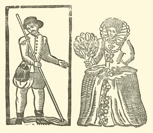 Illustration til The Roxburghe Ballads (træsnit) af (after) English School
